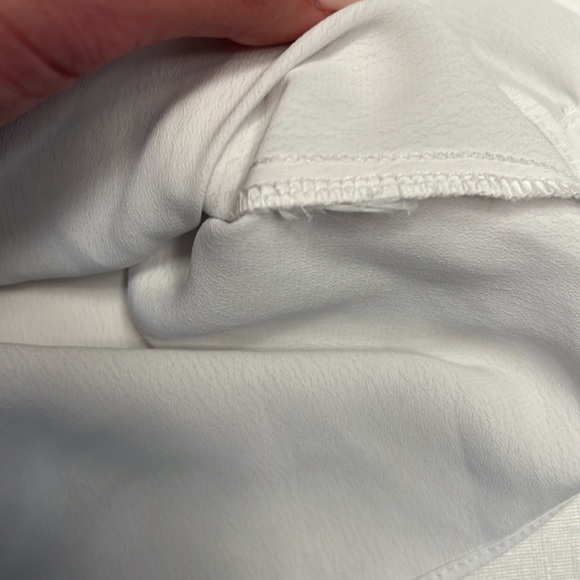 🔴 TOPSHOP IVORY BUTTON PRAIRIE SHORT SLEEVE BLOUSE - Picture 5 of 6